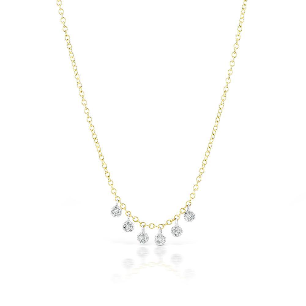 Pave Charm Necklace - BJN11081 Meira T Necklace Birmingham Jewelry