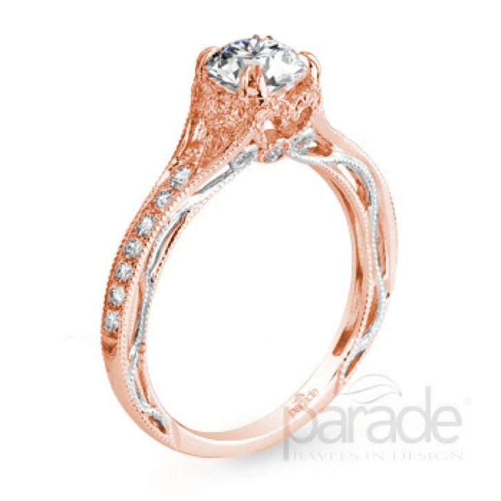 Parade Design - R3054/R1-RW Parade Design Engagement Ring Birmingham Jewelry