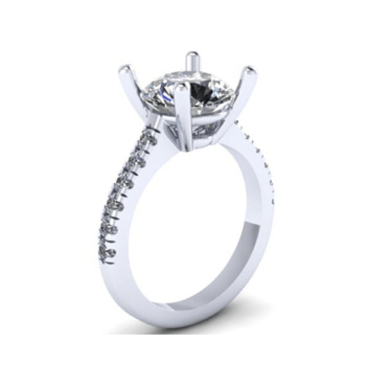 Parade Design - R3637/R1 Parade Design Engagement Ring Birmingham Jewelry