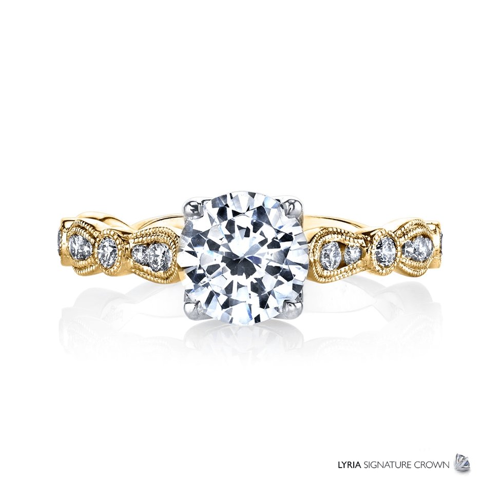 Parade Design - R3737/R1-YW Parade Design Engagement Ring Birmingham Jewelry
