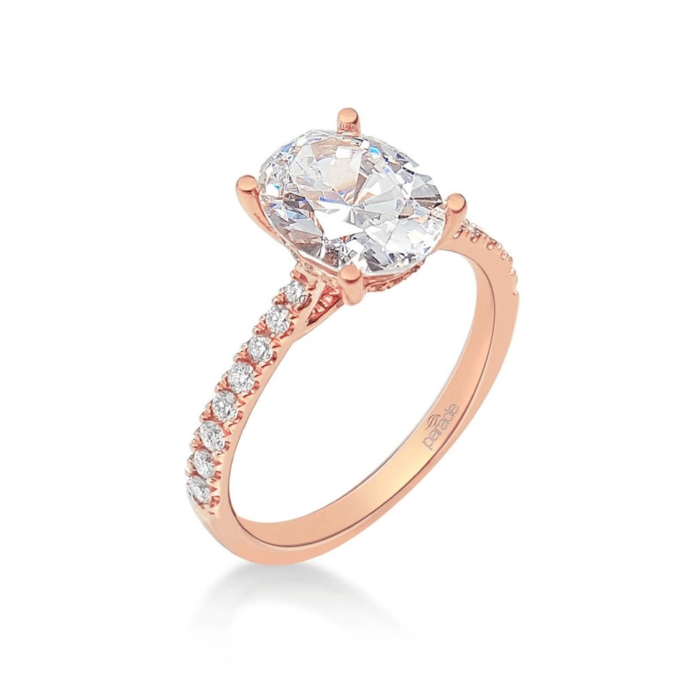 Parade Design - R3738/O1 (Rose Gold) Parade Design Engagement Ring Birmingham Jewelry