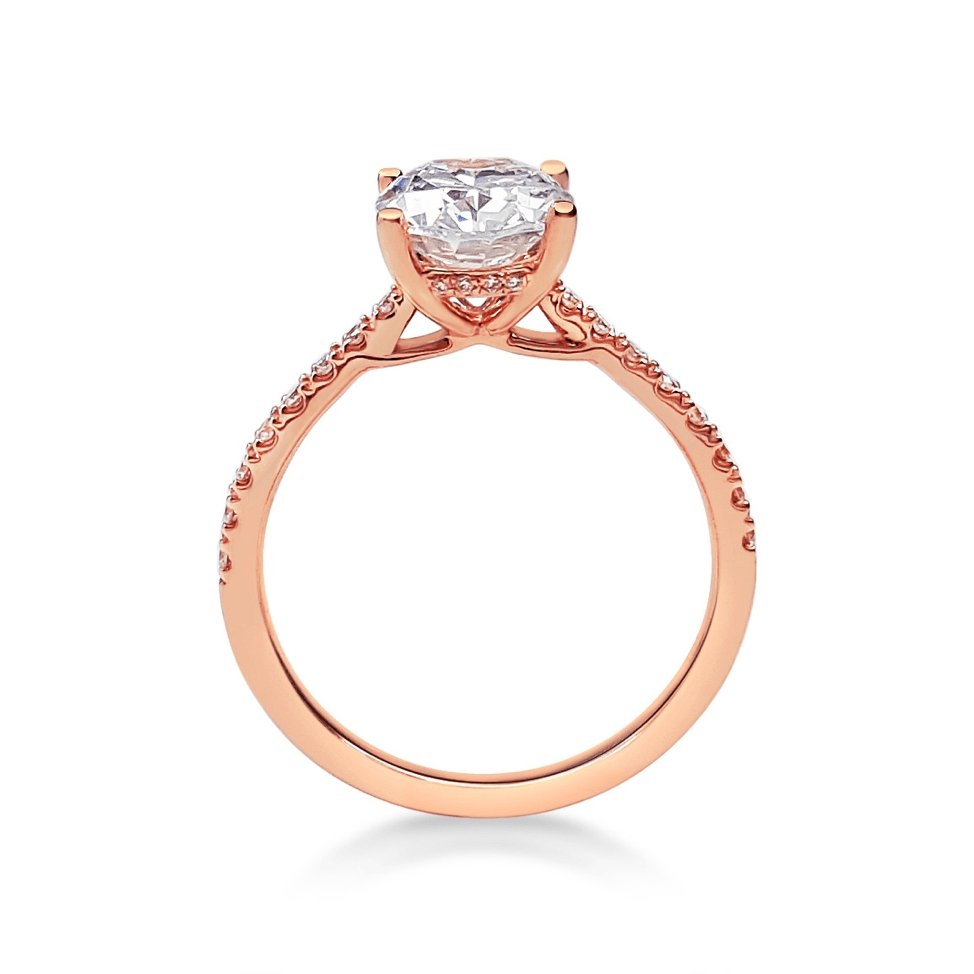 Parade Design - R3738/O1 (Rose Gold) Parade Design Engagement Ring Birmingham Jewelry