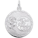 Rembrandt Charms - A Date to Remember with Rose Disc Charm - 4555 Rembrandt Charms Charm Birmingham Jewelry 