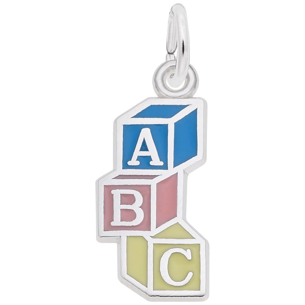 Rembrandt Charms - ABC Baby Blocks Charm - 8336 Rembrandt Charms Charm Birmingham Jewelry