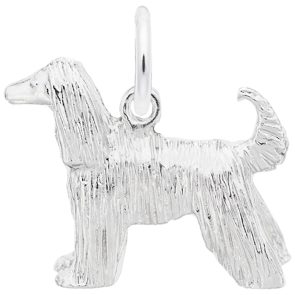Rembrandt Charms - Afghan Dog Charm - 2372 Rembrandt Charms Charm Birmingham Jewelry