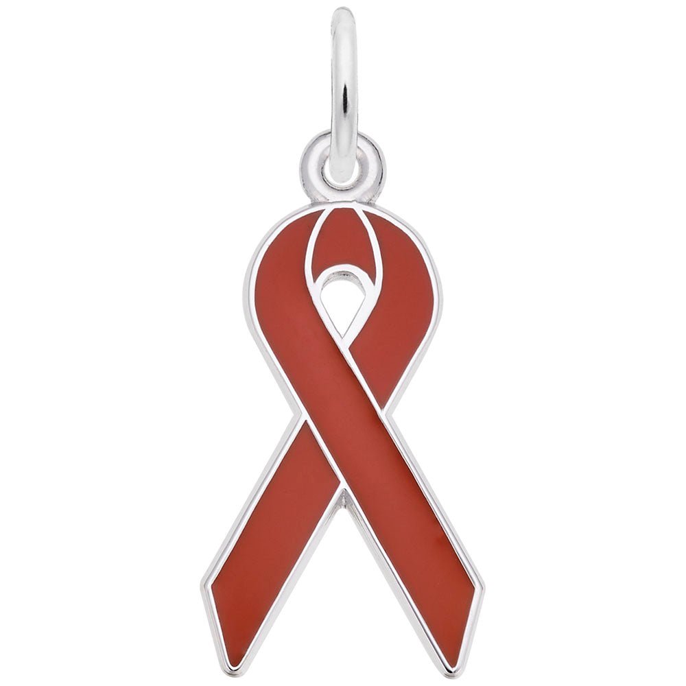 Rembrandt Charms - AIDS Awareness Ribbon Charm - 6426 Rembrandt Charms Charm Birmingham Jewelry