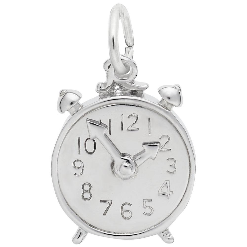Rembrandt Charms - Alarm Clock Charm - 8190 Rembrandt Charms Charm Birmingham Jewelry