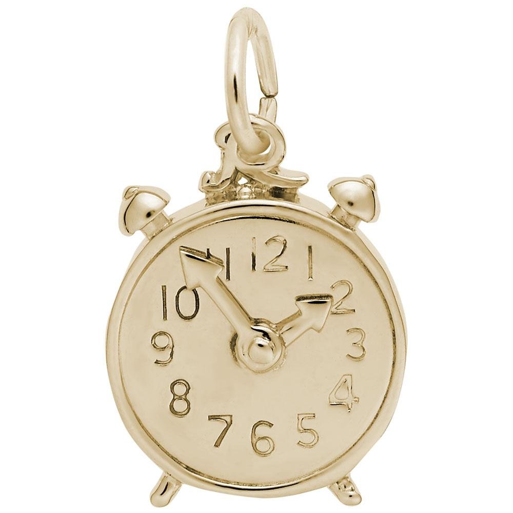 Rembrandt Charms - Alarm Clock Charm - 8190 Rembrandt Charms Charm Birmingham Jewelry