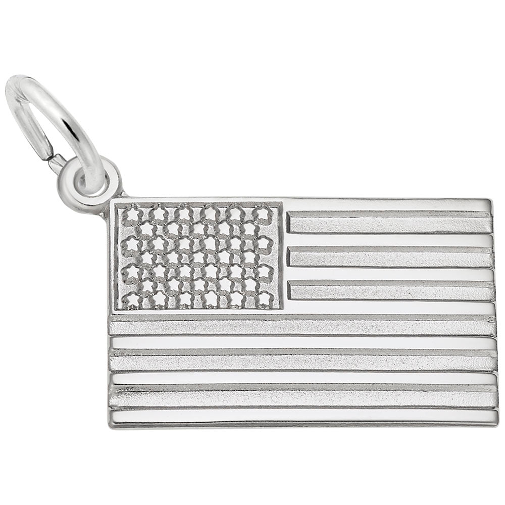 Rembrandt Charms - American Flag Charm - 5590 Rembrandt Charms Charm Birmingham Jewelry