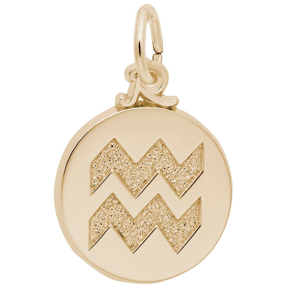 Rembrandt Charms - Aquarius Symbol of the Sky Charm - 6761 Rembrandt Charms Charm Birmingham Jewelry