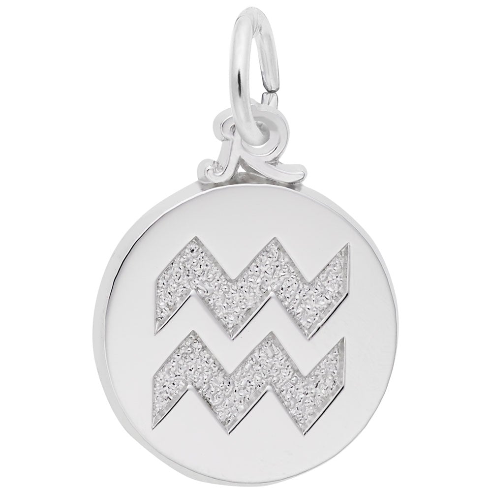 Rembrandt Charms - Aquarius Symbol of the Sky Charm - 6761 Rembrandt Charms Charm Birmingham Jewelry