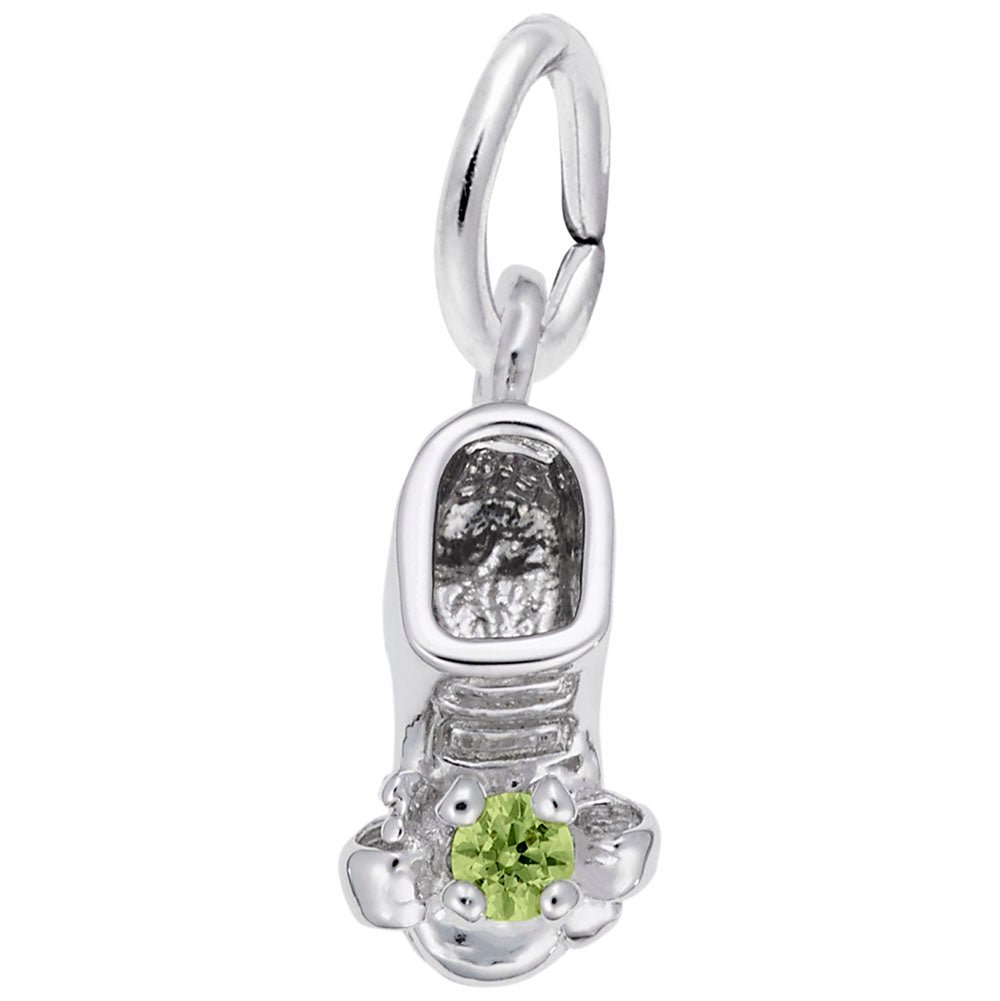 Rembrandt Charms - August Baby Bootie Charm - 0473-008 Rembrandt Charms Charm Birmingham Jewelry