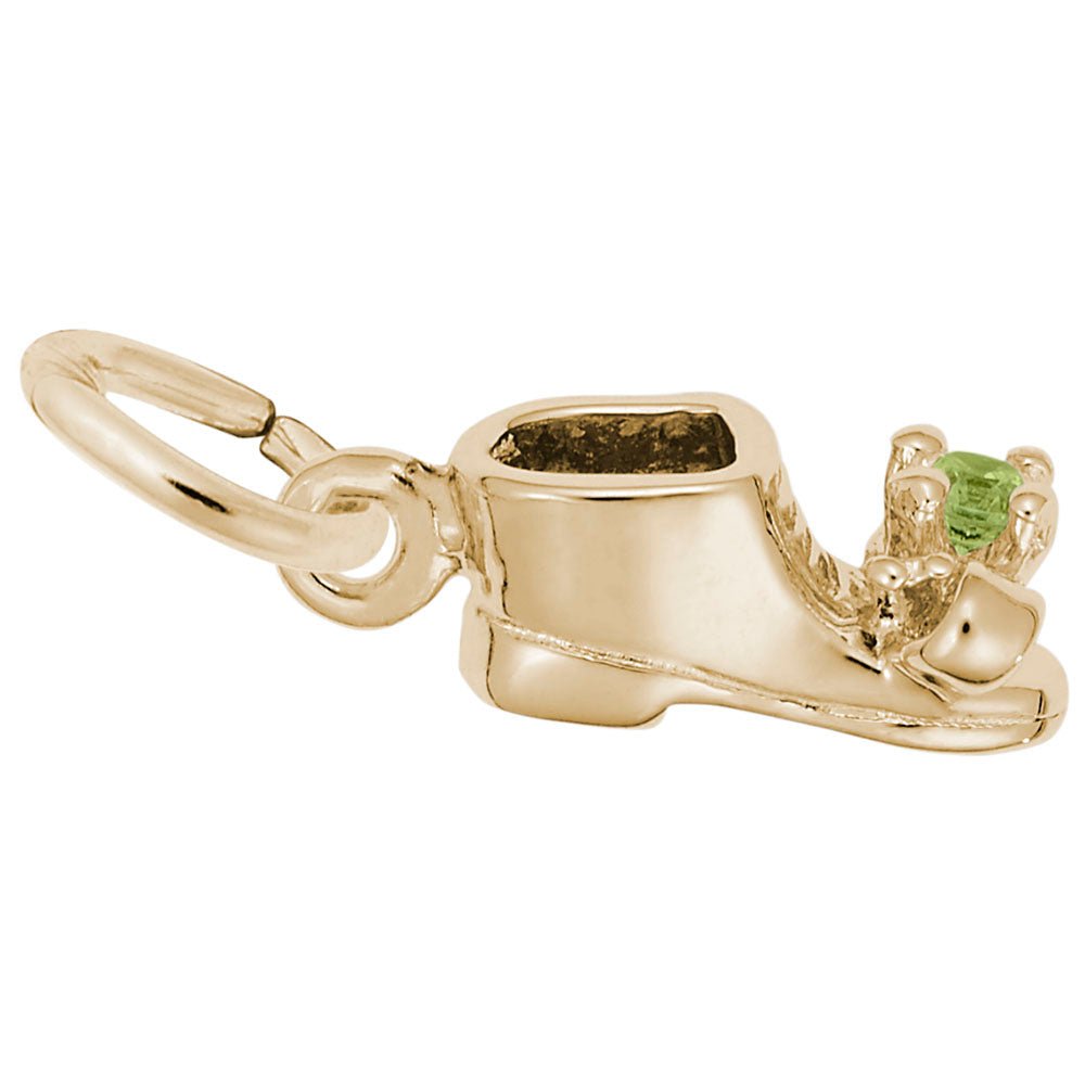 Rembrandt Charms - August Baby Bootie Charm - 0473-008 Rembrandt Charms Charm Birmingham Jewelry