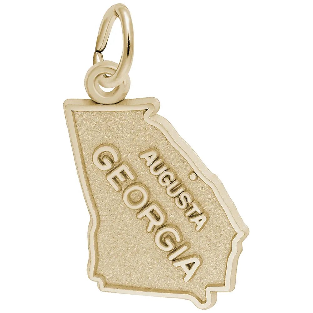 Rembrandt Charms - Augusta Georgia Map Charm - 3413 Rembrandt Charms Charm Birmingham Jewelry