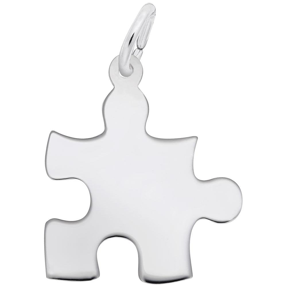 Rembrandt Charms - Autism Awareness Puzzle Piece Charm - 2479 Rembrandt Charms Charm Birmingham Jewelry