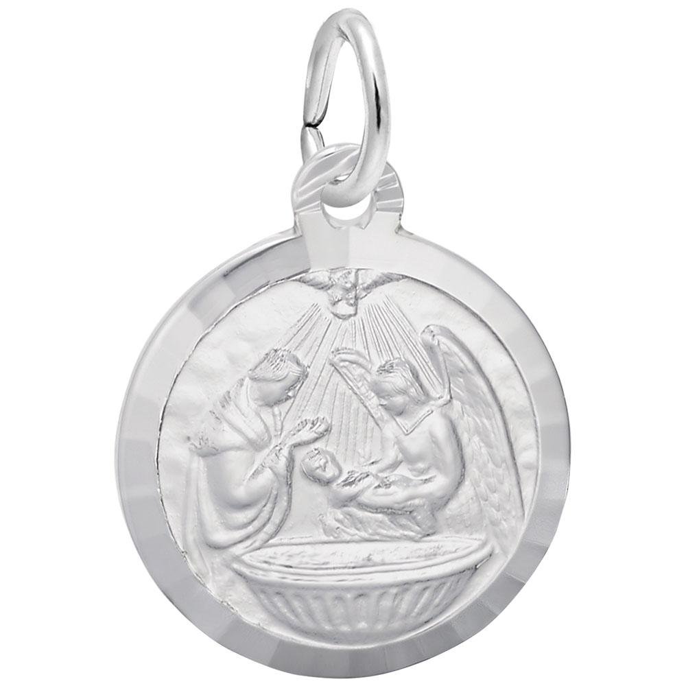 Rembrandt Charms - Baptism Disc Charm - 7776 Rembrandt Charms Charm Birmingham Jewelry