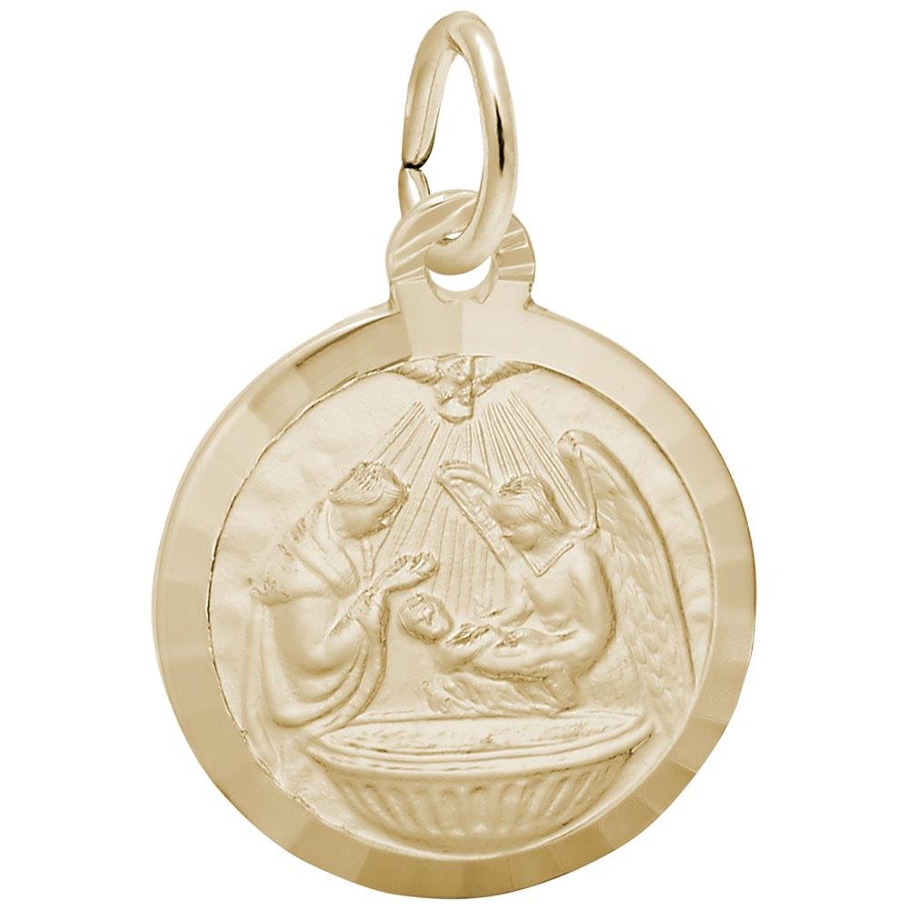 Rembrandt Charms - Baptism Disc Charm - 7776 Rembrandt Charms Charm Birmingham Jewelry