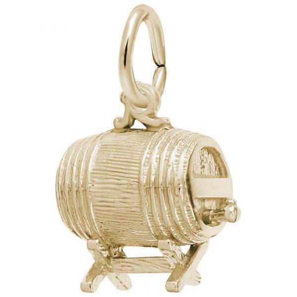 Rembrandt Charms - Barrel Keg Charm - 8136 Rembrandt Charms Charm Birmingham Jewelry