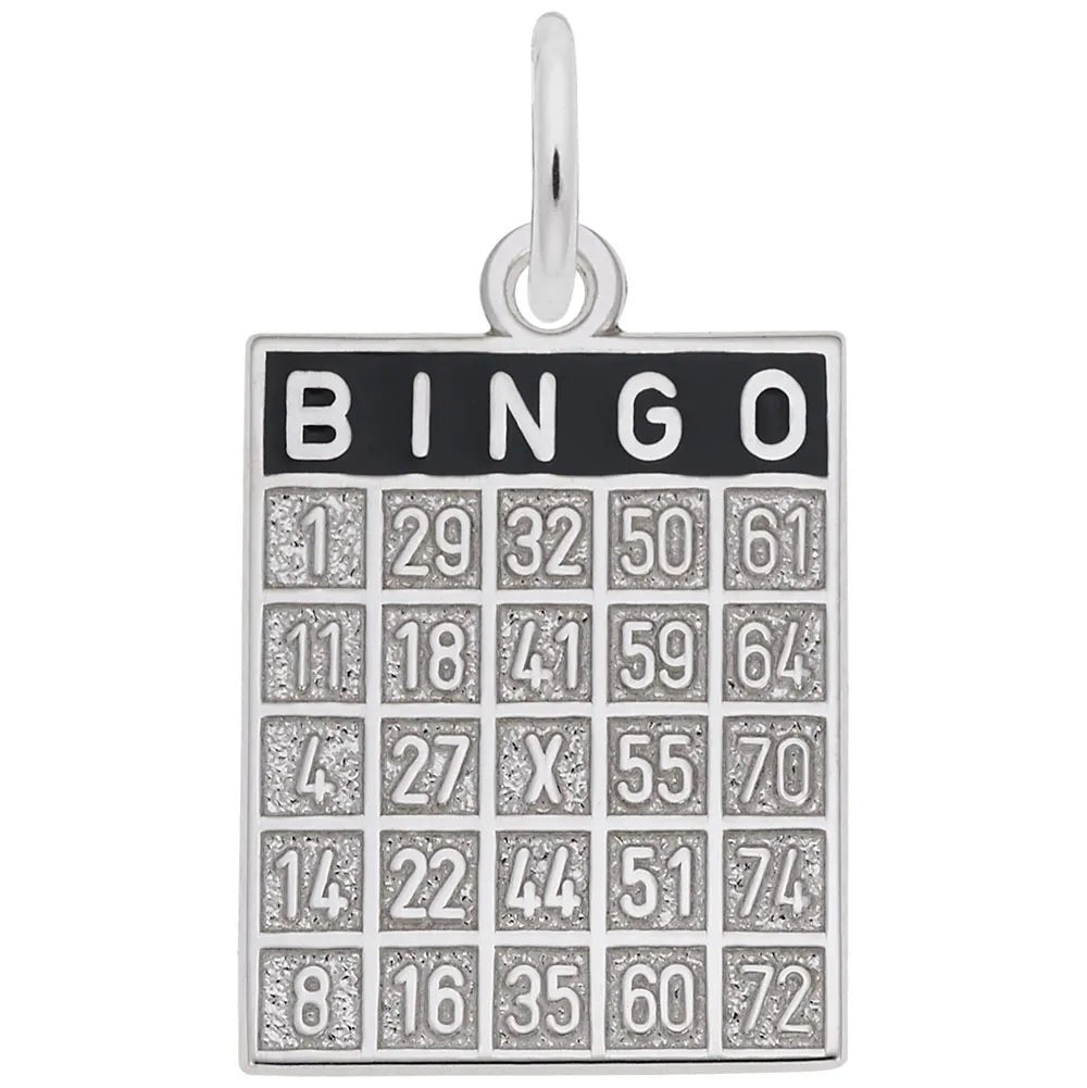 Rembrandt Charms - Bingo Card Charm - 8323 Rembrandt Charms Charm Birmingham Jewelry