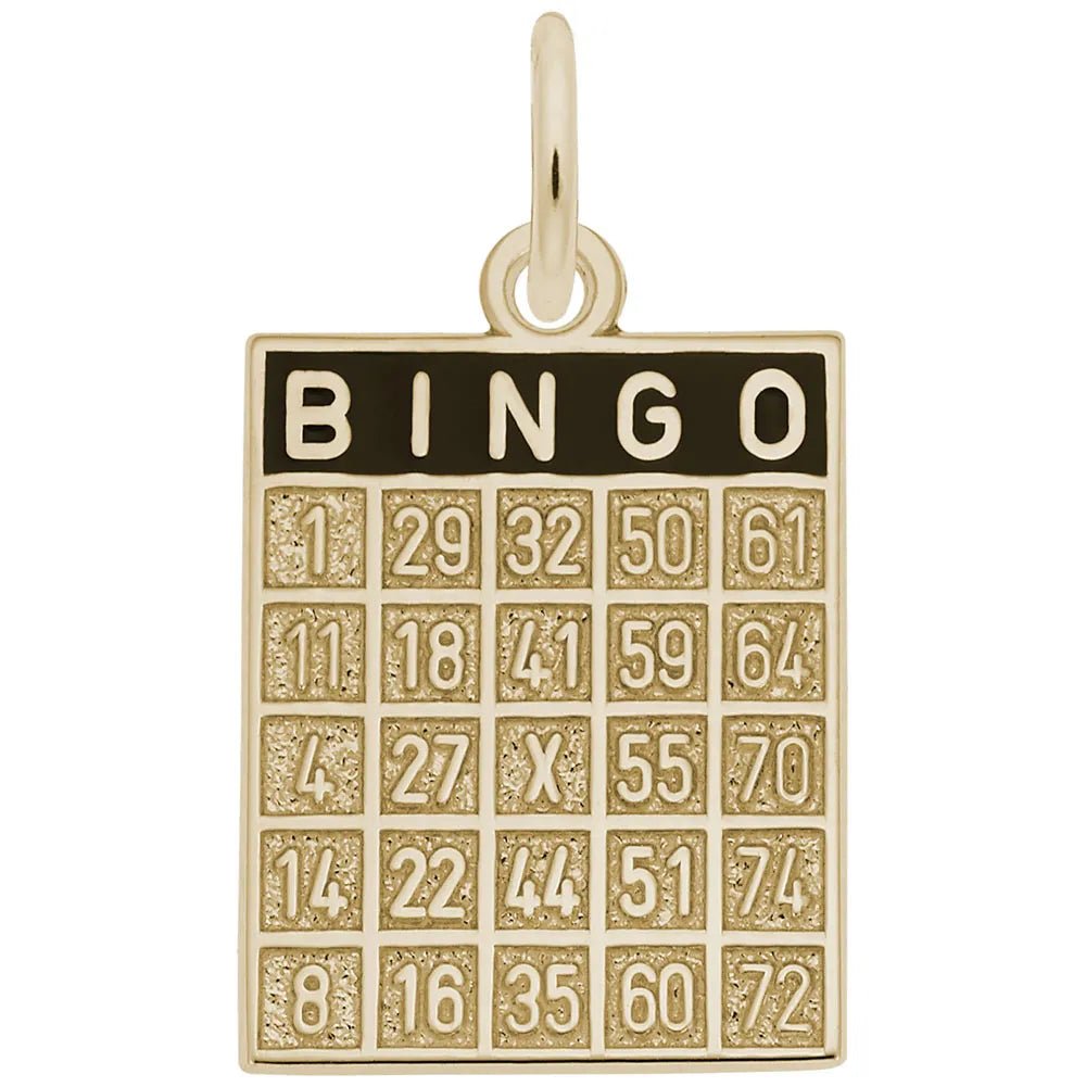 Rembrandt Charms - Bingo Card Charm - 8323 Rembrandt Charms Charm Birmingham Jewelry