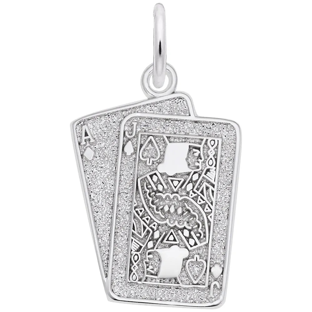 Rembrandt Charms - Black Jack Charm - 5569 Rembrandt Charms Charm Birmingham Jewelry
