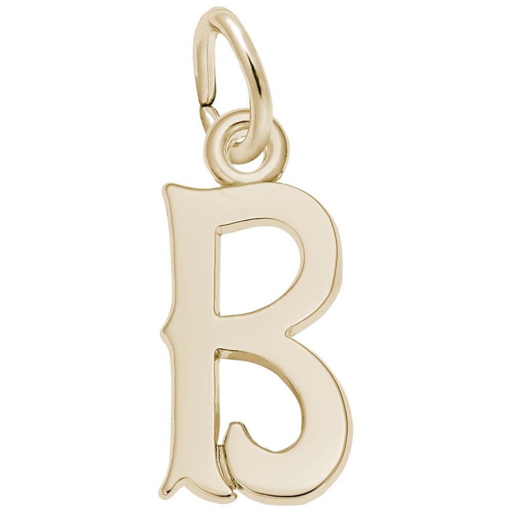 Rembrandt Charms - Blackletter Initial B Charm - 4766-002 Rembrandt Charms Charm Birmingham Jewelry