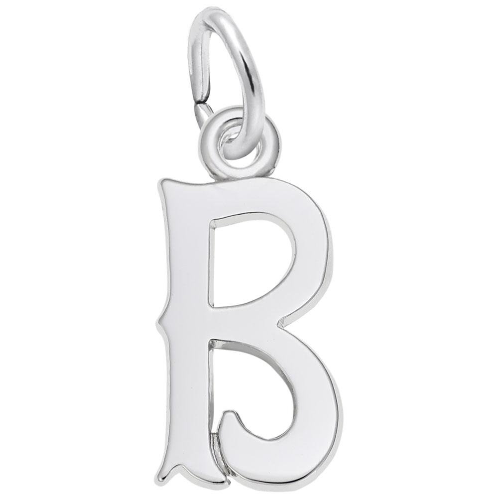 Rembrandt Charms - Blackletter Initial B Charm - 4766-002 Rembrandt Charms Charm Birmingham Jewelry