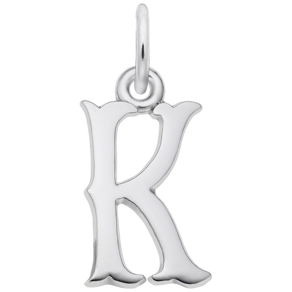 Rembrandt Charms - Blackletter Initial K Charm - 4766-011 Rembrandt Charms Charm Birmingham Jewelry
