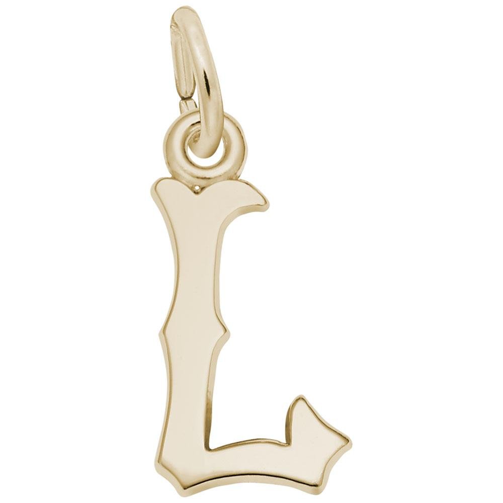 Rembrandt Charms - Blackletter Initial L Charm - 4766-012 Rembrandt Charms Charm Birmingham Jewelry