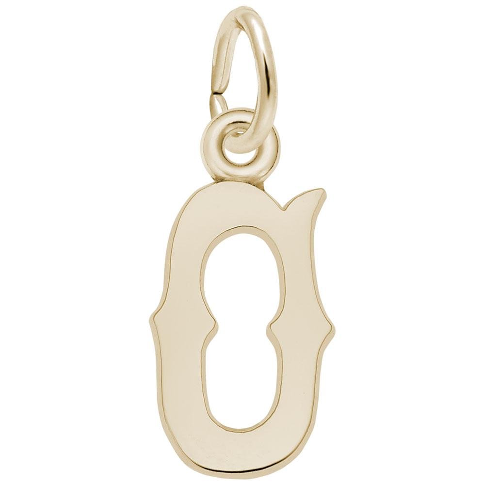 Rembrandt Charms - Blackletter Initial O Charm - 4766-015 Rembrandt Charms Charm Birmingham Jewelry