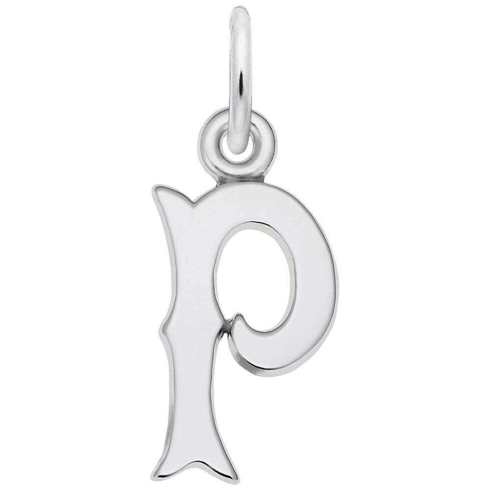 Rembrandt Charms - Blackletter Initial P Charm - 4766-016 Rembrandt Charms Charm Birmingham Jewelry