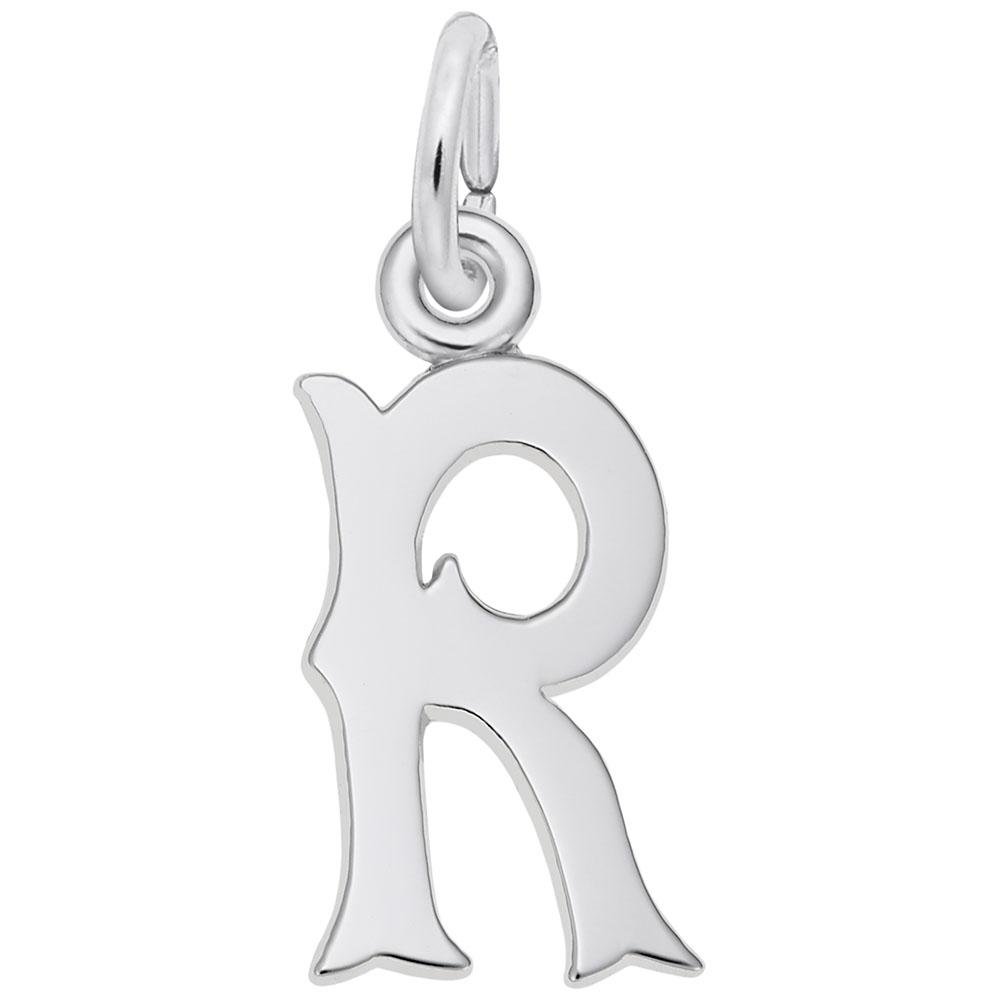 Rembrandt Charms - Blackletter Initial R Charm - 4766-018 Rembrandt Charms Charm Birmingham Jewelry
