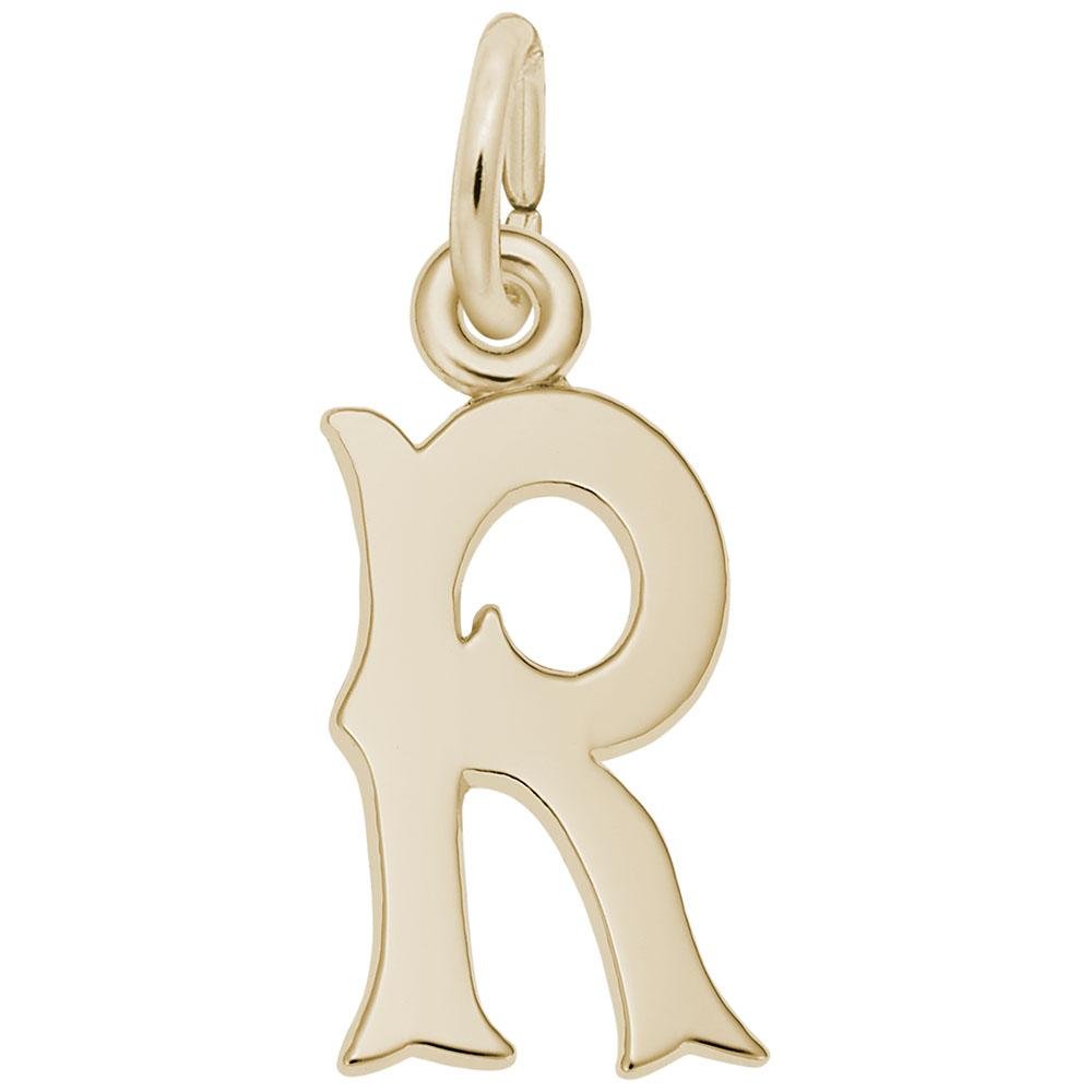Rembrandt Charms - Blackletter Initial R Charm - 4766-018 Rembrandt Charms Charm Birmingham Jewelry