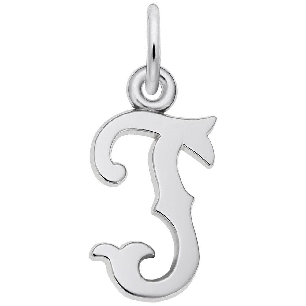 Rembrandt Charms - Blackletter Initial T Charm - 4766-020 Rembrandt Charms Charm Birmingham Jewelry