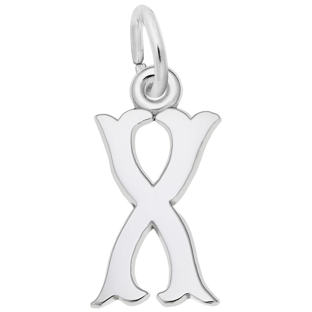 Rembrandt Charms - Blackletter Initial X Charm - 4766-024 Rembrandt Charms Charm Birmingham Jewelry
