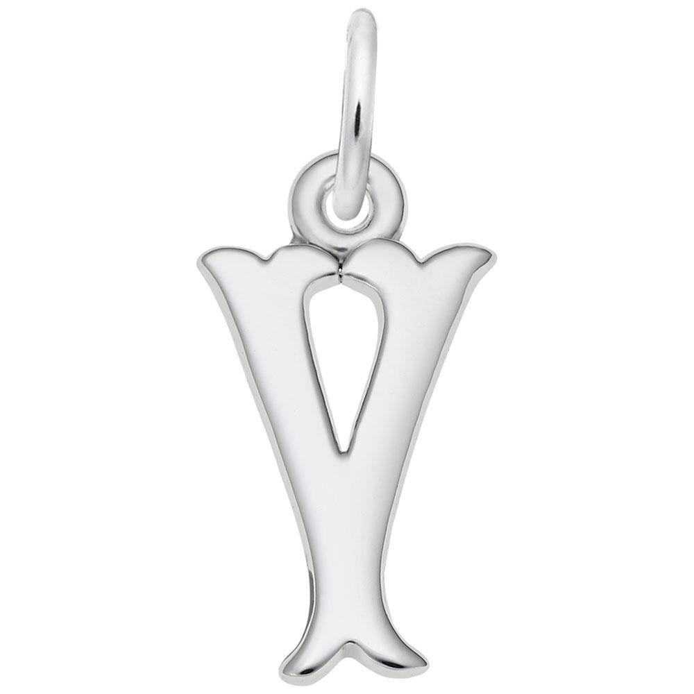 Rembrandt Charms - Blackletter Initial Y Charm - 4766-025 Rembrandt Charms Charm Birmingham Jewelry
