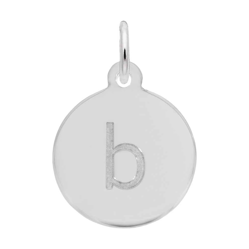 Rembrandt Charms - Block Initial Disc Charm-Letter B - 1895-002 Rembrandt Charms Charm Birmingham Jewelry