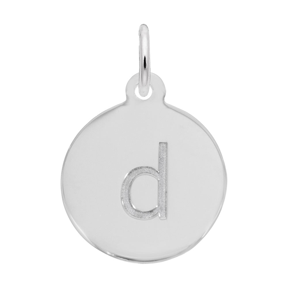 Rembrandt Charms - Block Initial Disc Charm-Letter D - 1895-004 Rembrandt Charms Charm Birmingham Jewelry
