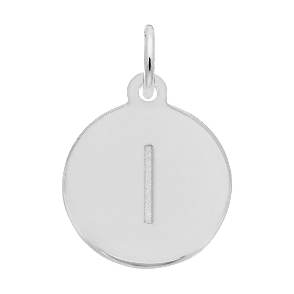 Rembrandt Charms - Block Initial Disc Charm-Letter L - 1895-012 Rembrandt Charms Charm Birmingham Jewelry