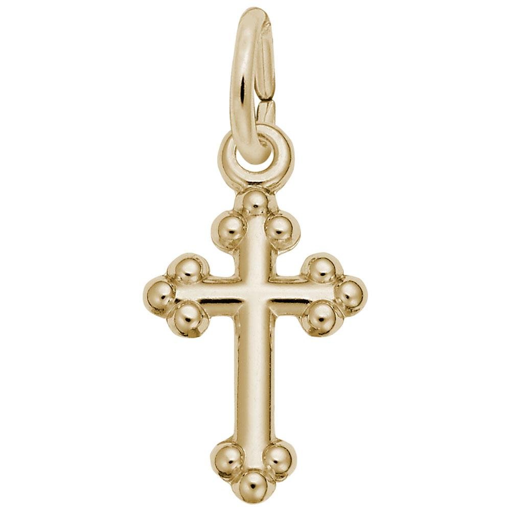 Rembrandt Charms - Bottony Cross Accent Charm - 4433 Rembrandt Charms Charm Birmingham Jewelry