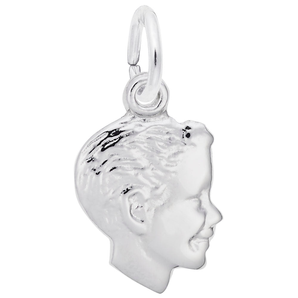 Rembrandt Charms - Boy’s Head Accent Charm - 6042 Rembrandt Charms Charm Birmingham Jewelry