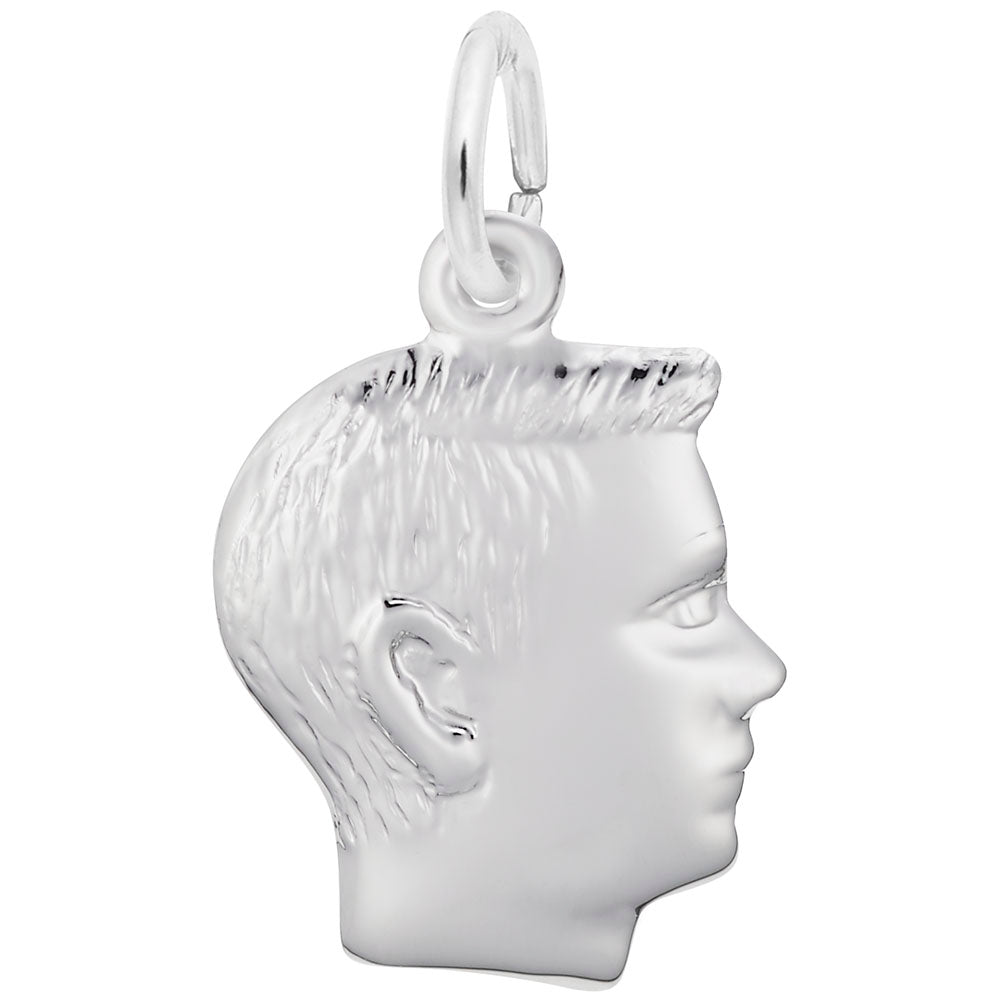 Rembrandt Charms - Boy’s Head Charm - 0513 Rembrandt Charms Charm Birmingham Jewelry
