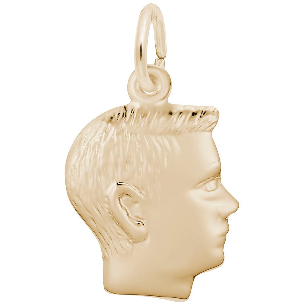 Rembrandt Charms - Boy’s Head Charm - 0513 Rembrandt Charms Charm Birmingham Jewelry