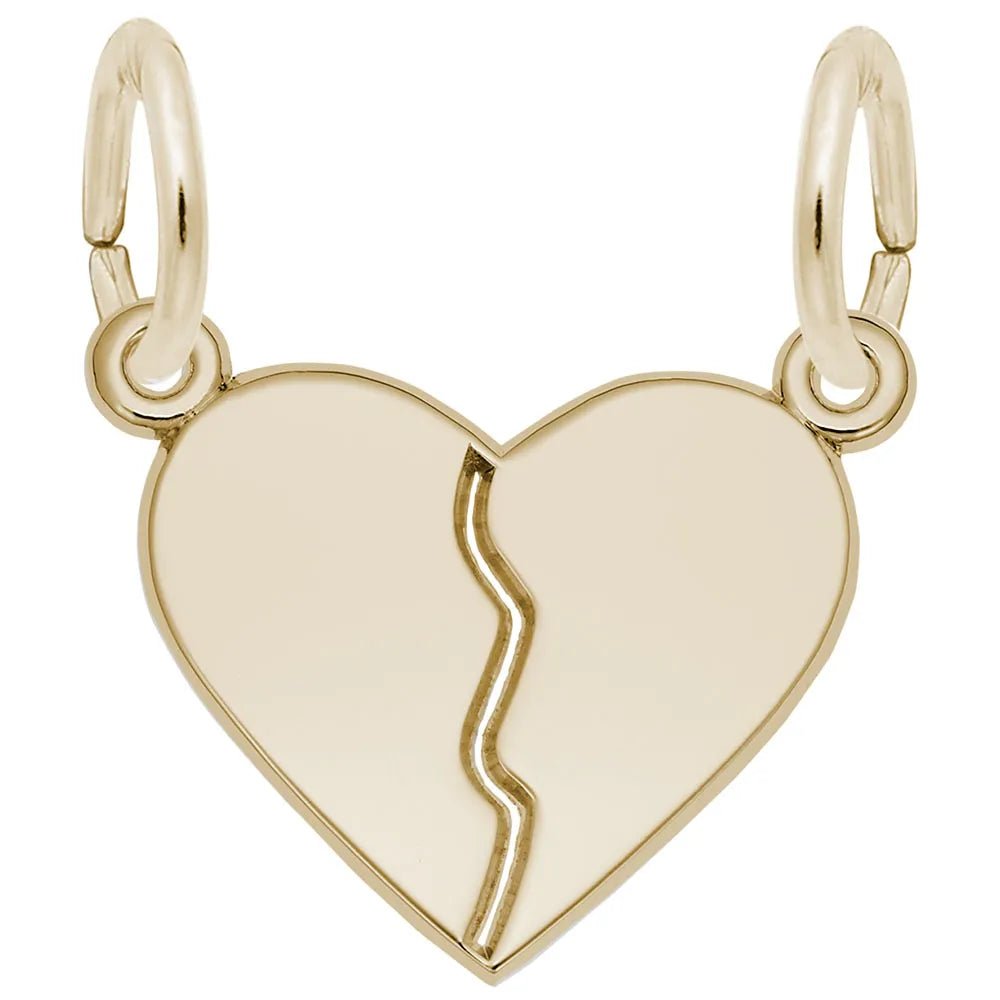 Rembrandt Charms - Break Apart Heart Charm - 8357 Rembrandt Charms Charm Birmingham Jewelry