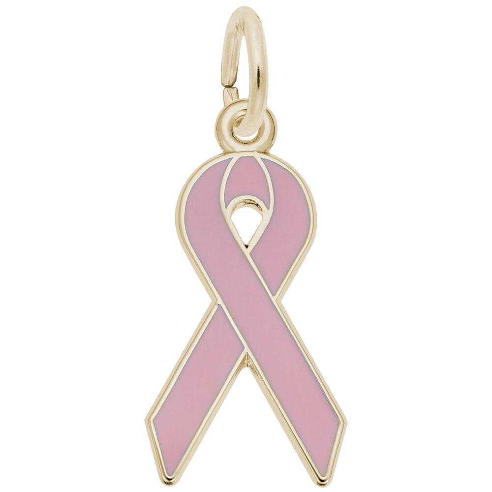 Rembrandt Charms - Breast Cancer Awareness Ribbon Charm - 3448 Rembrandt Charms Charm Birmingham Jewelry