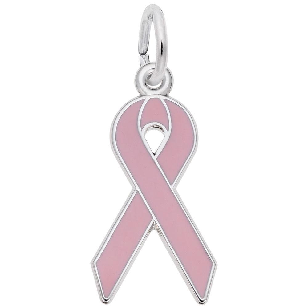 Rembrandt Charms - Breast Cancer Awareness Ribbon Charm - 3448 Rembrandt Charms Charm Birmingham Jewelry
