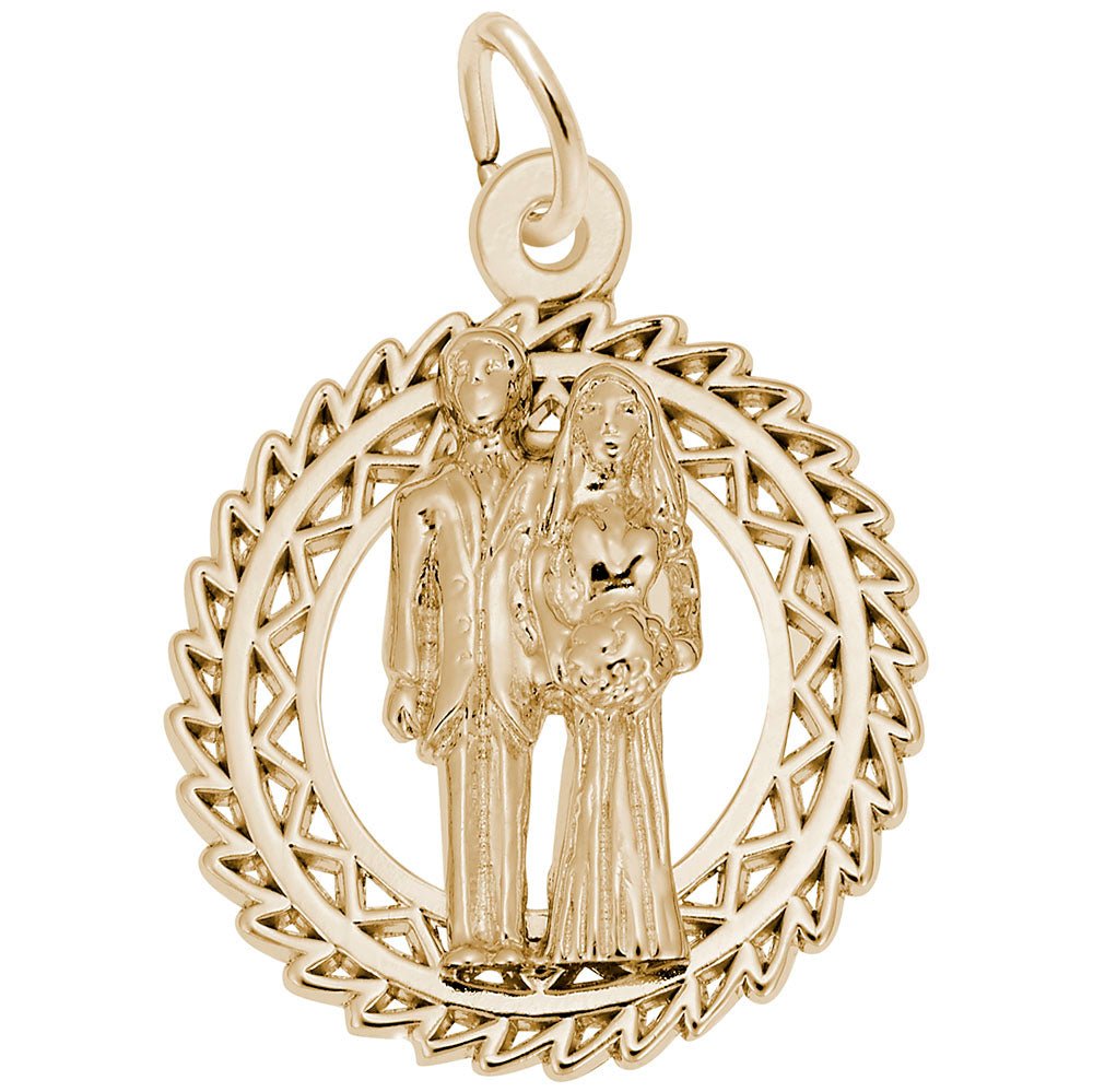 Rembrandt Charms - Bride & Groom Charm - 3055 Rembrandt Charms Charm Birmingham Jewelry
