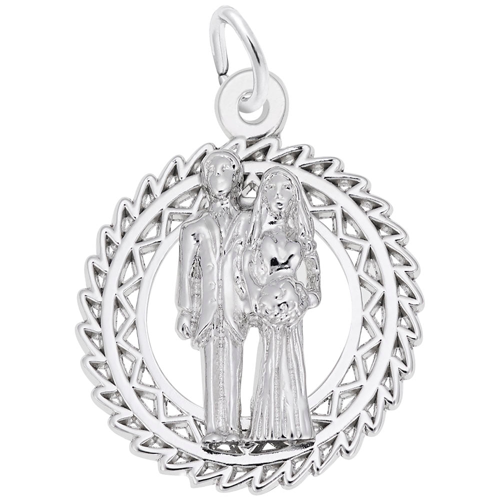 Rembrandt Charms - Bride & Groom Charm - 3055 Rembrandt Charms Charm Birmingham Jewelry