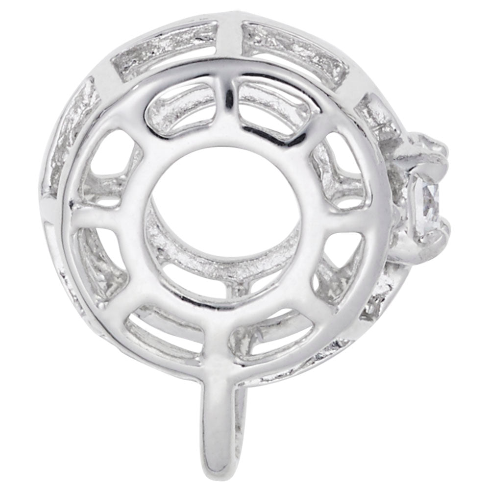 Rembrandt Charms - Caged Stone April Charmdrop - 9181-004 Rembrandt Charms Charm Birmingham Jewelry