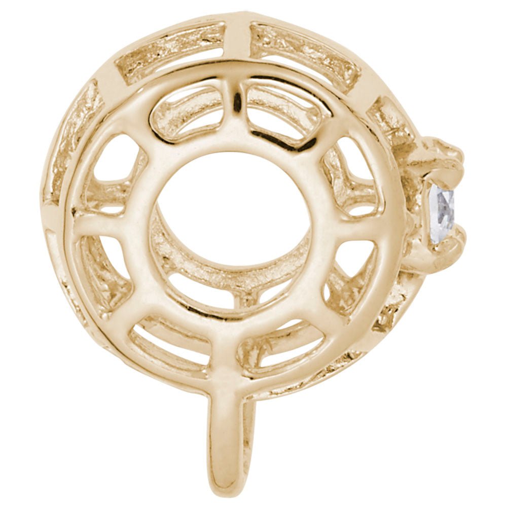Rembrandt Charms - Caged Stone April Charmdrop - 9181-004 Rembrandt Charms Charm Birmingham Jewelry